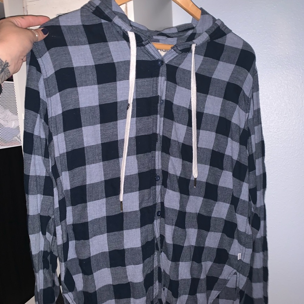 Garage Clothing Flannel Hoodie